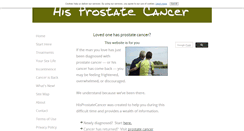 Desktop Screenshot of hisprostatecancer.com